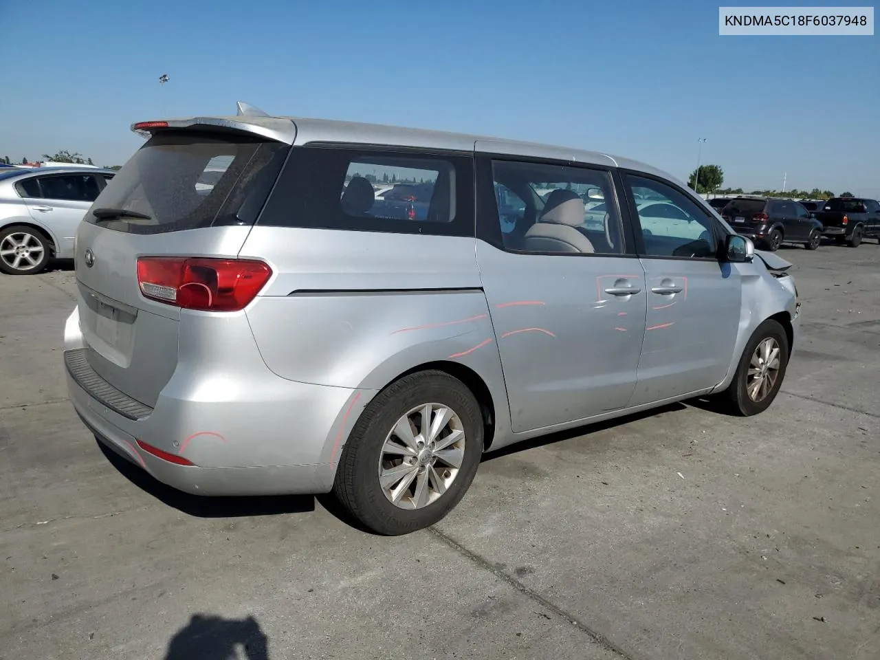 2015 Kia Sedona L VIN: KNDMA5C18F6037948 Lot: 69981234