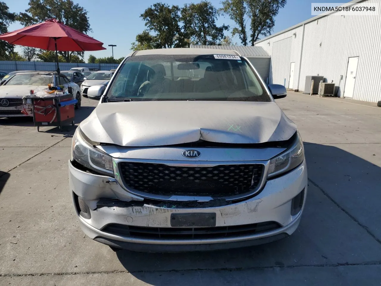 2015 Kia Sedona L VIN: KNDMA5C18F6037948 Lot: 69981234