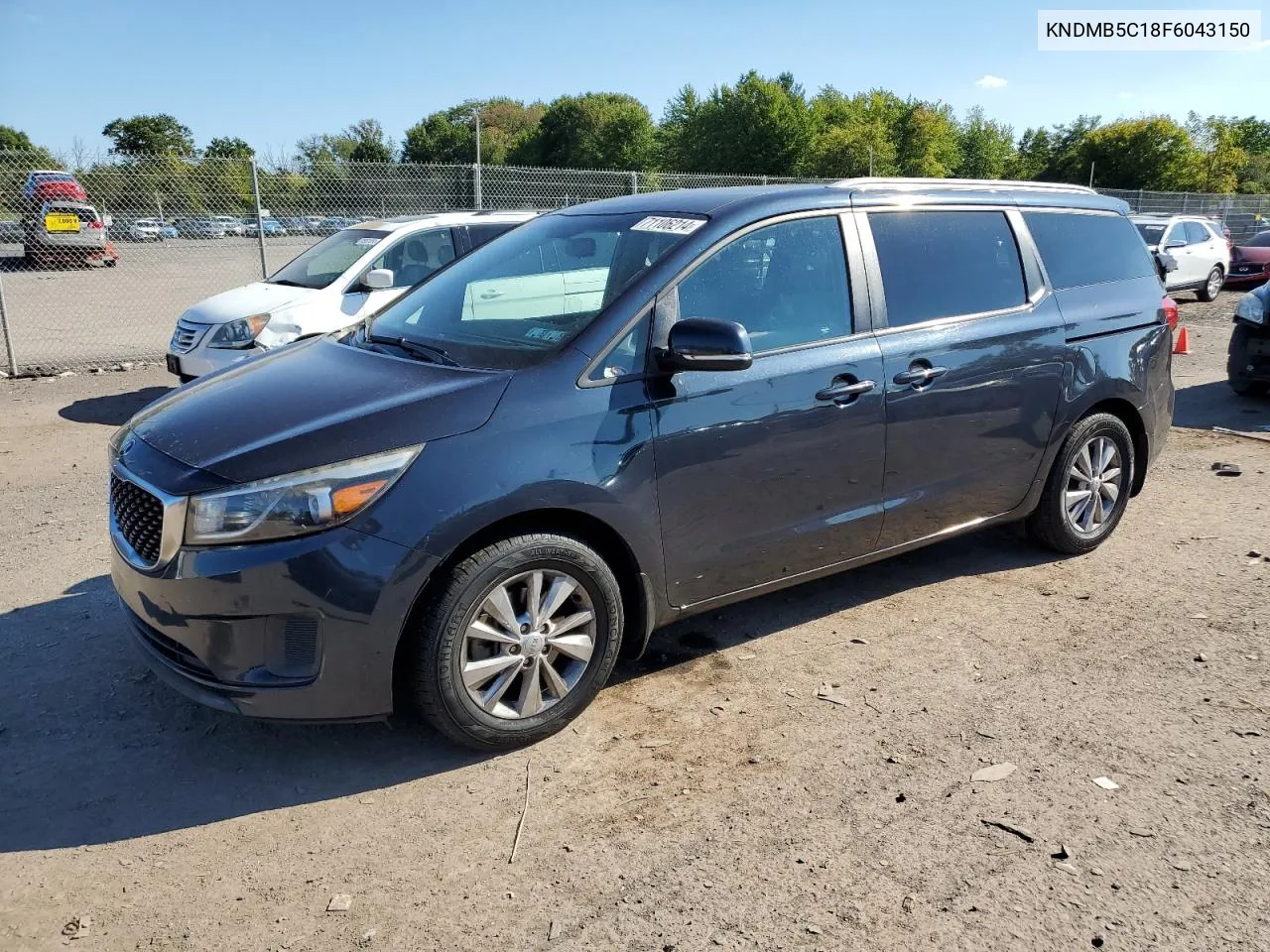 2015 Kia Sedona Lx VIN: KNDMB5C18F6043150 Lot: 71106214