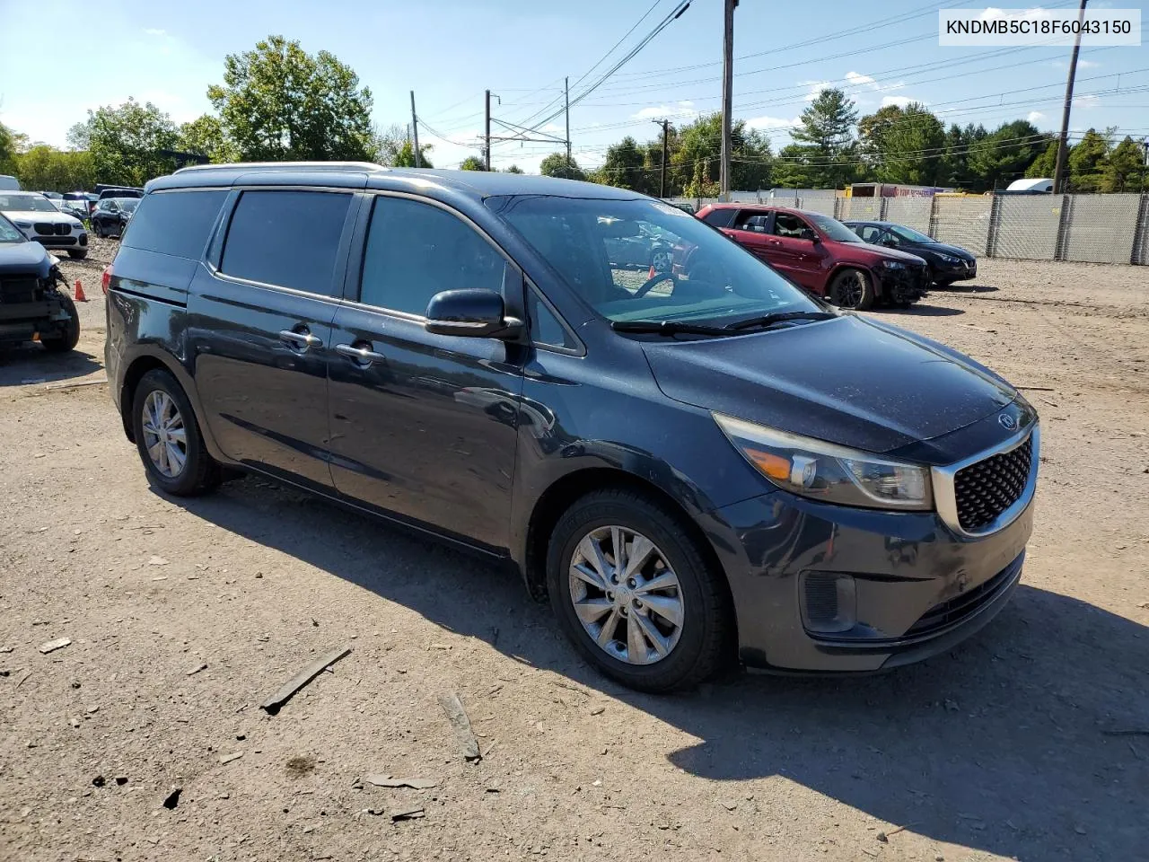 2015 Kia Sedona Lx VIN: KNDMB5C18F6043150 Lot: 71106214