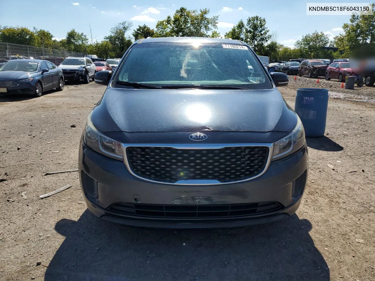 2015 Kia Sedona Lx VIN: KNDMB5C18F6043150 Lot: 71106214