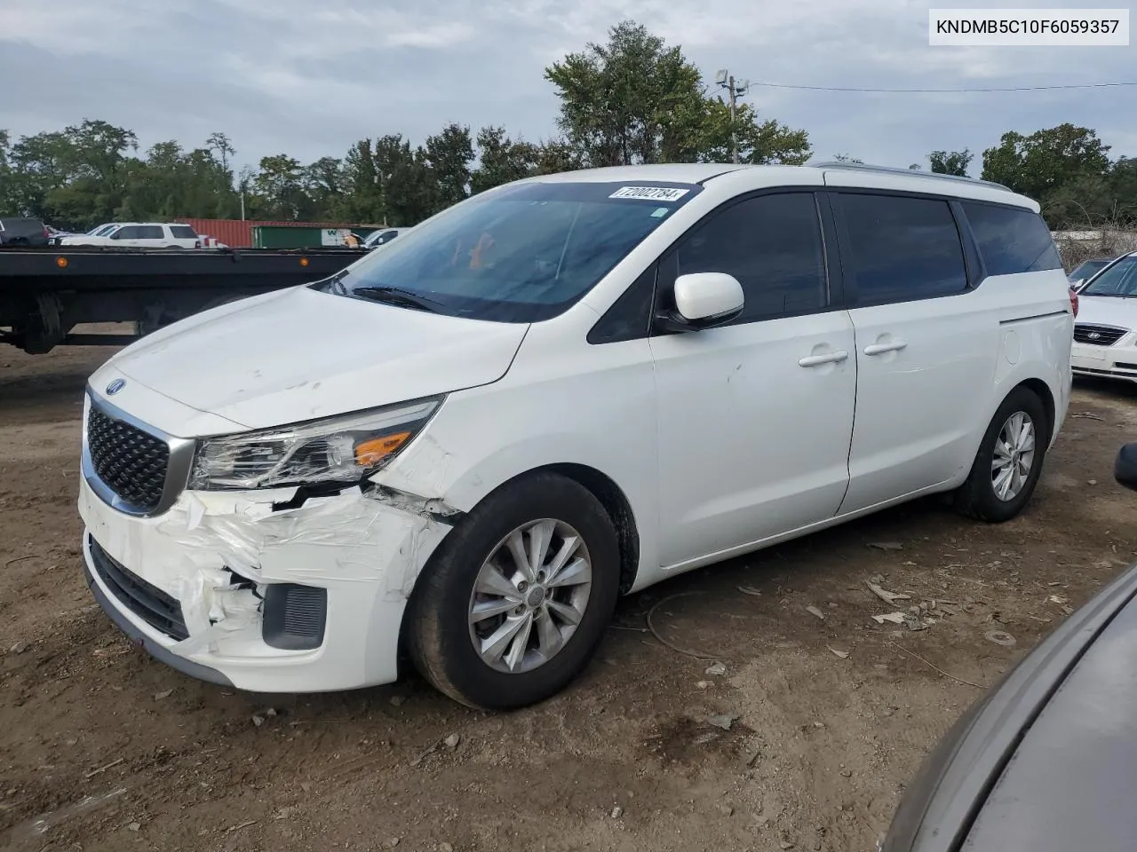 2015 Kia Sedona Lx VIN: KNDMB5C10F6059357 Lot: 72002784