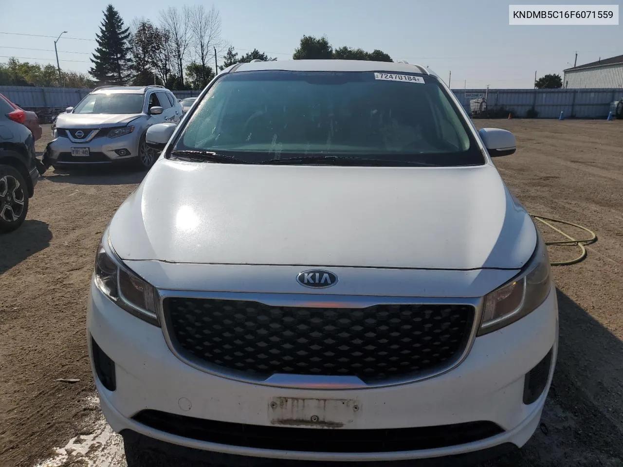 2015 Kia Sedona Lx VIN: KNDMB5C16F6071559 Lot: 72470184