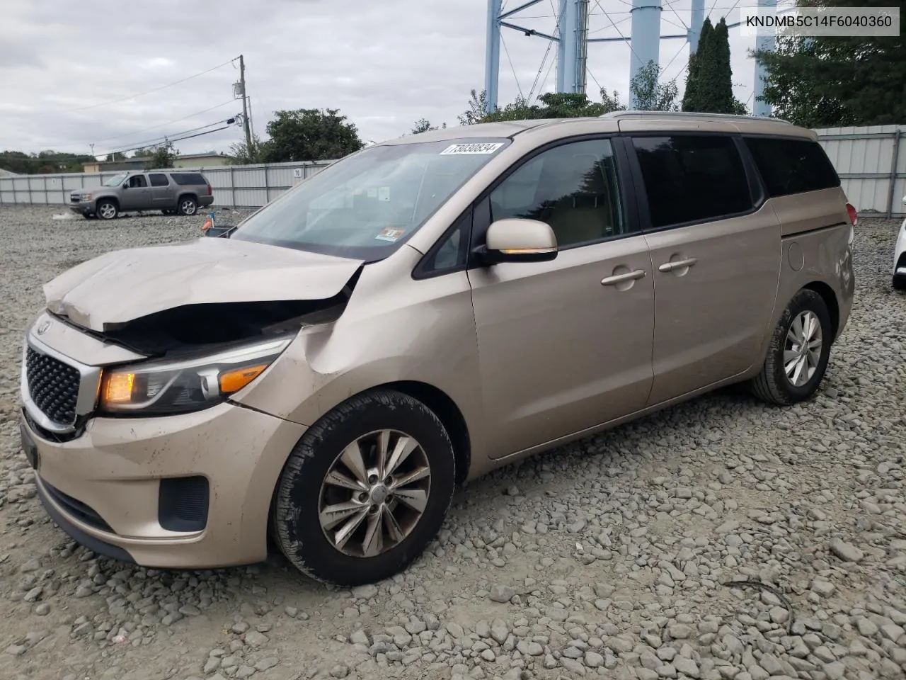 2015 Kia Sedona Lx VIN: KNDMB5C14F6040360 Lot: 73030834