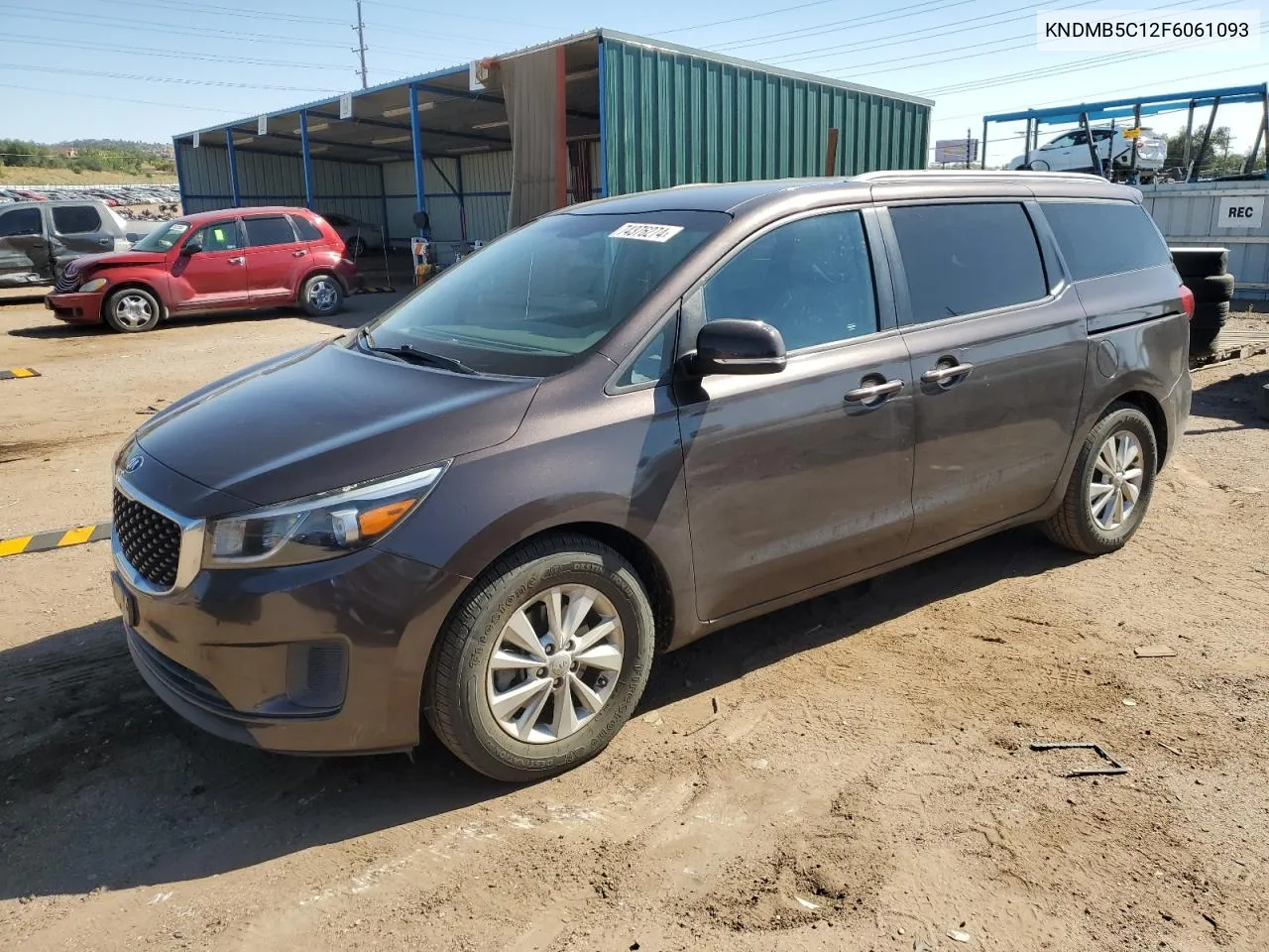 2015 Kia Sedona Lx VIN: KNDMB5C12F6061093 Lot: 74376274