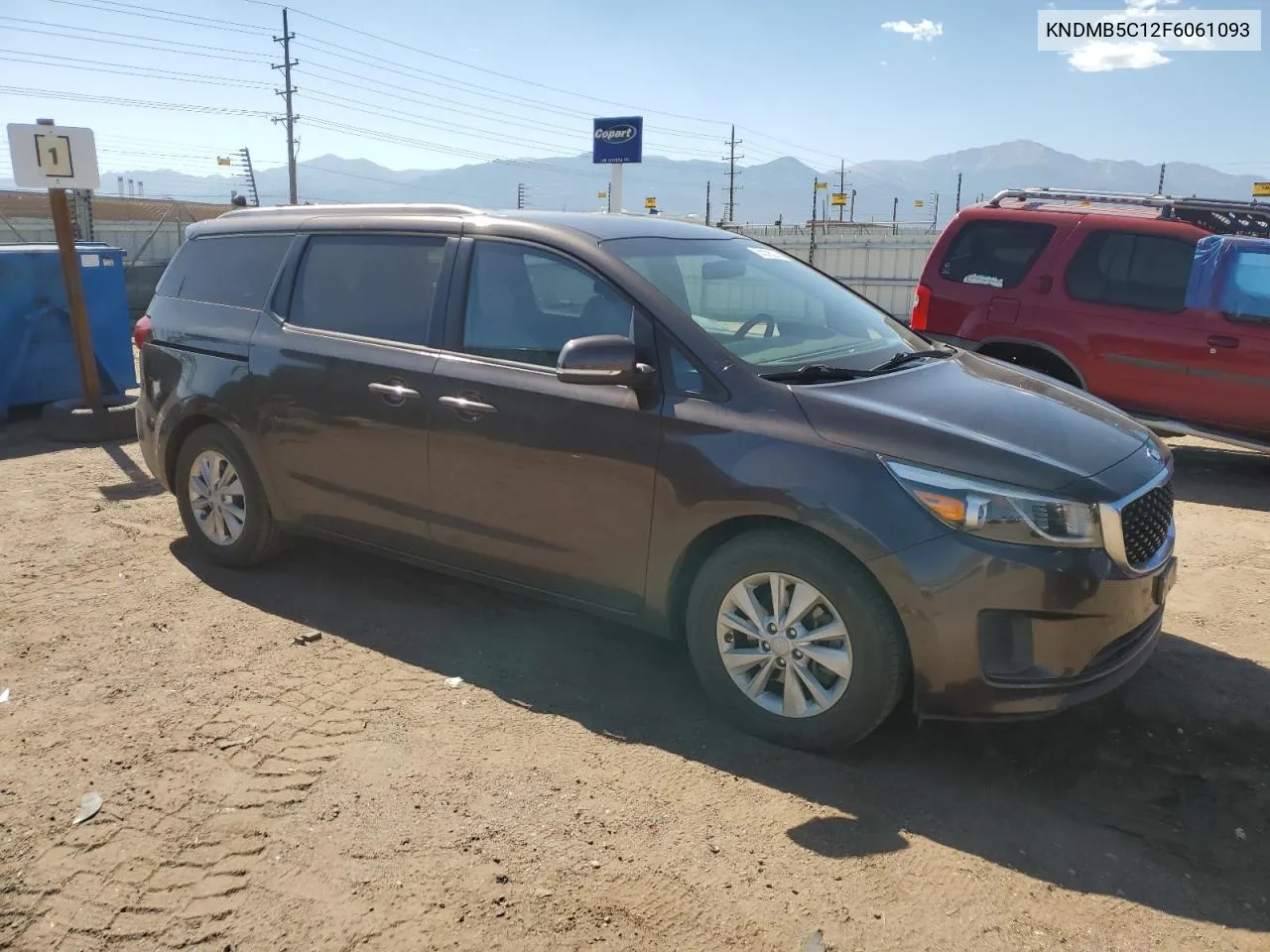 2015 Kia Sedona Lx VIN: KNDMB5C12F6061093 Lot: 74376274