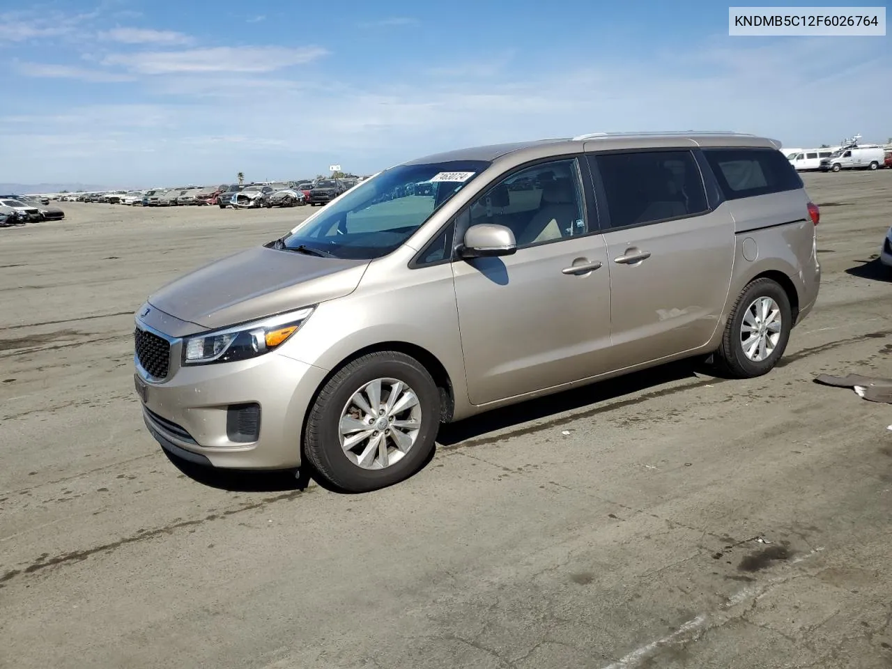 2015 Kia Sedona Lx VIN: KNDMB5C12F6026764 Lot: 74630724