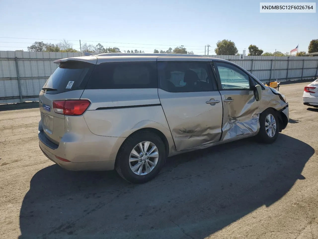 2015 Kia Sedona Lx VIN: KNDMB5C12F6026764 Lot: 74630724