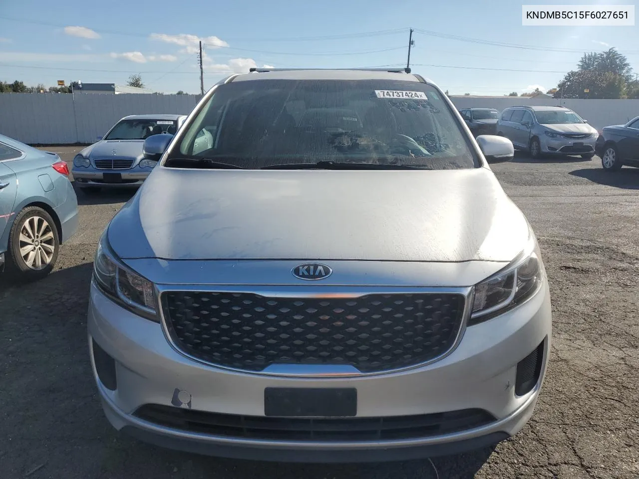 2015 Kia Sedona Lx VIN: KNDMB5C15F6027651 Lot: 74737424