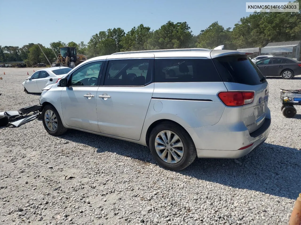 2015 Kia Sedona Ex VIN: KNDMC5C14F6024303 Lot: 75633164