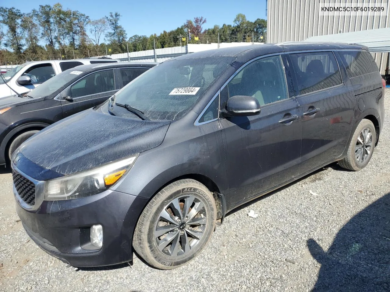 2015 Kia Sedona Ex VIN: KNDMC5C10F6019289 Lot: 75729804