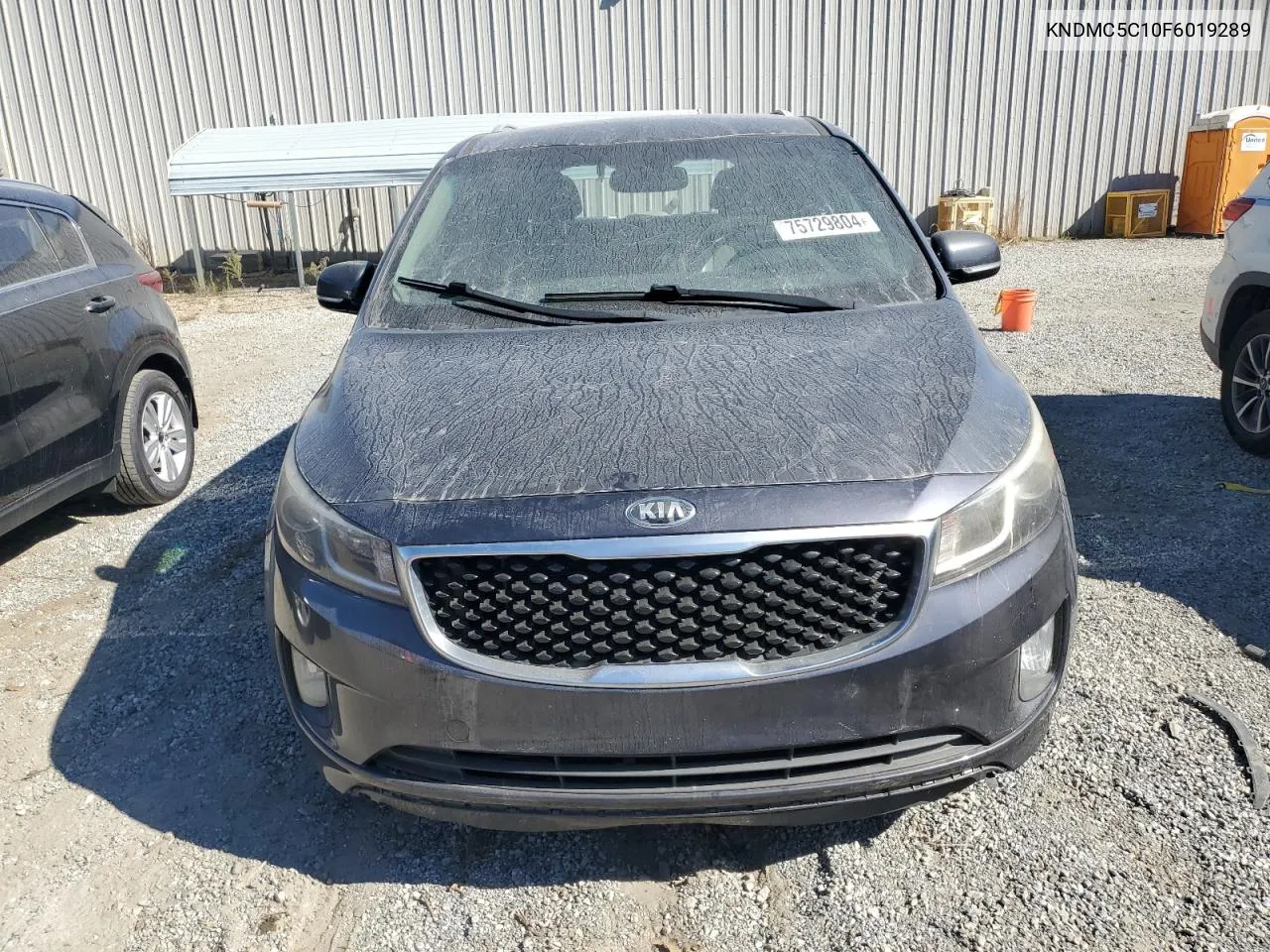 2015 Kia Sedona Ex VIN: KNDMC5C10F6019289 Lot: 75729804