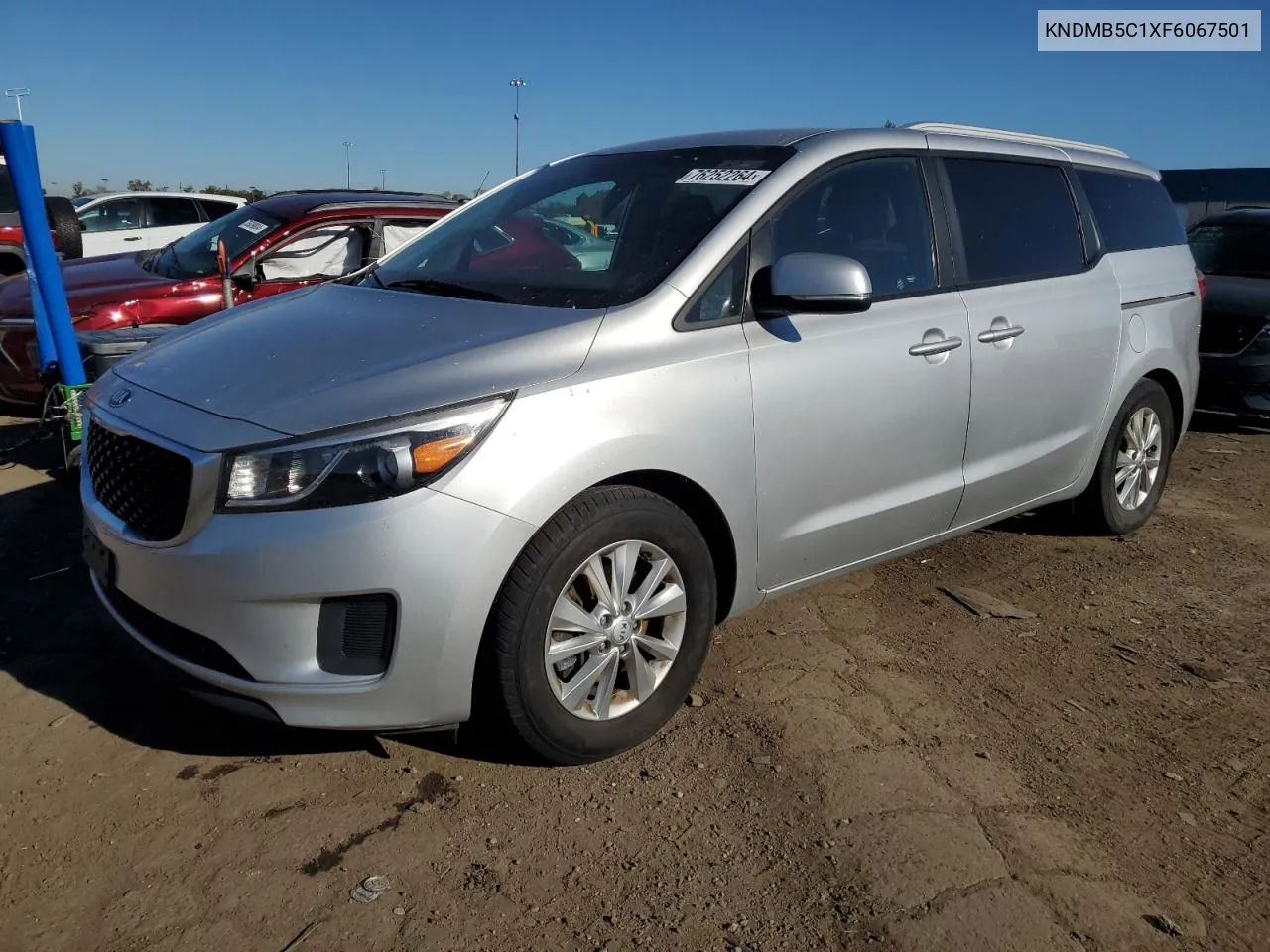 2015 Kia Sedona Lx VIN: KNDMB5C1XF6067501 Lot: 76252264