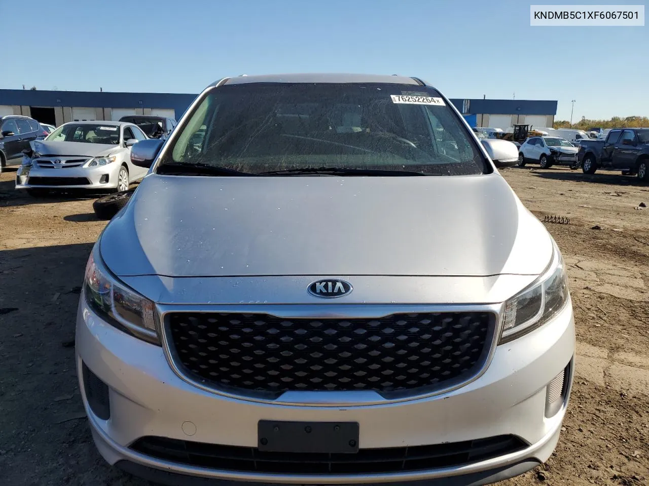 2015 Kia Sedona Lx VIN: KNDMB5C1XF6067501 Lot: 76252264