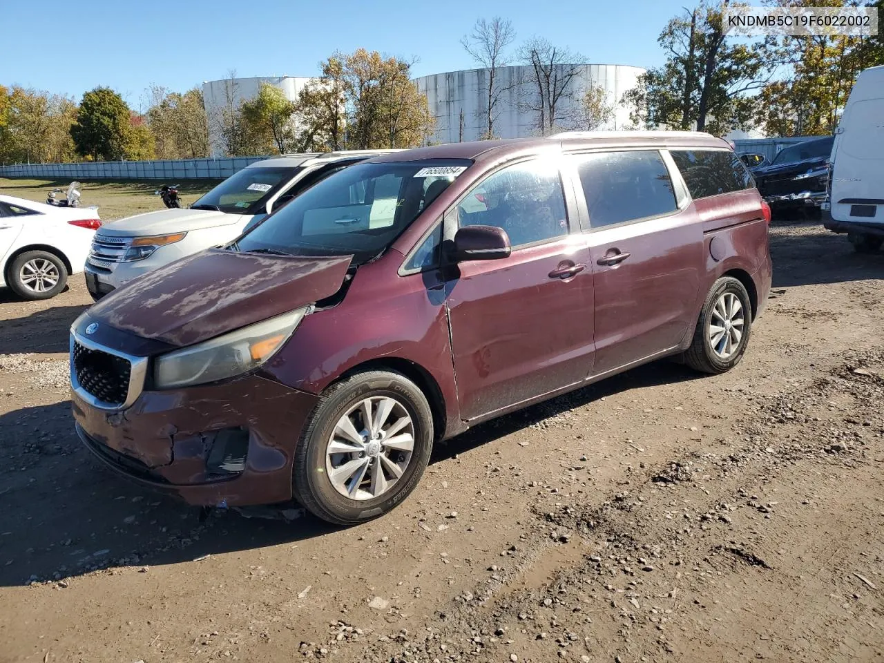 2015 Kia Sedona Lx VIN: KNDMB5C19F6022002 Lot: 76500854