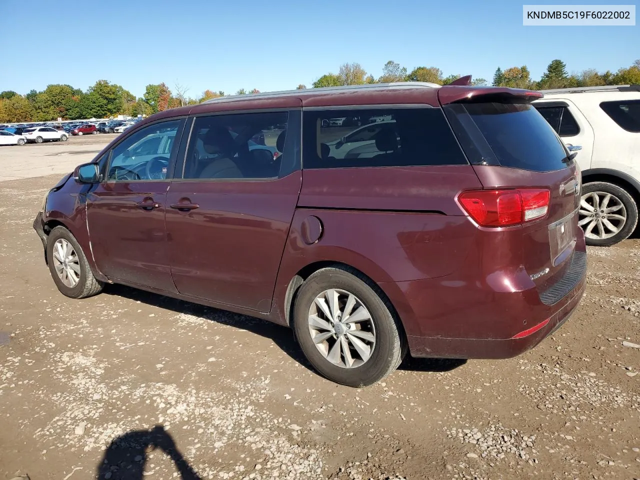 2015 Kia Sedona Lx VIN: KNDMB5C19F6022002 Lot: 76500854