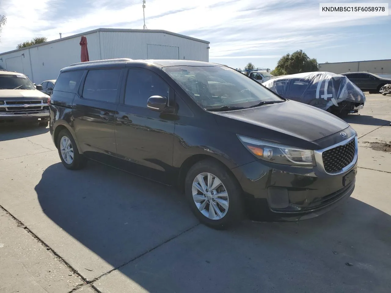 2015 Kia Sedona Lx VIN: KNDMB5C15F6058978 Lot: 76586274