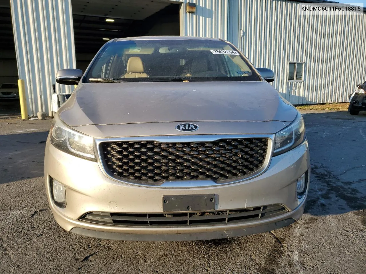 2015 Kia Sedona Ex VIN: KNDMC5C11F6018815 Lot: 76602864