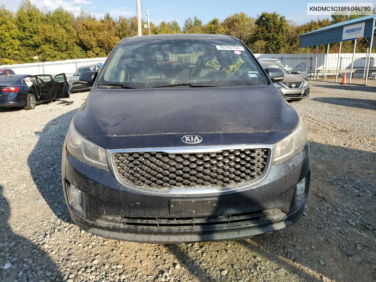 2015 Kia Sedona Ex VIN: KNDMC5C18F6046790 Lot: 76746754