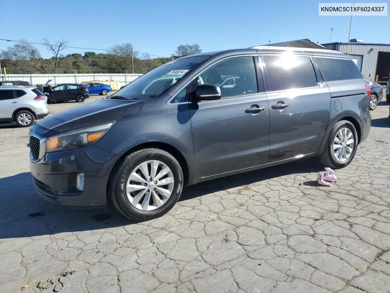 2015 Kia Sedona Ex VIN: KNDMC5C1XF6024337 Lot: 76846014