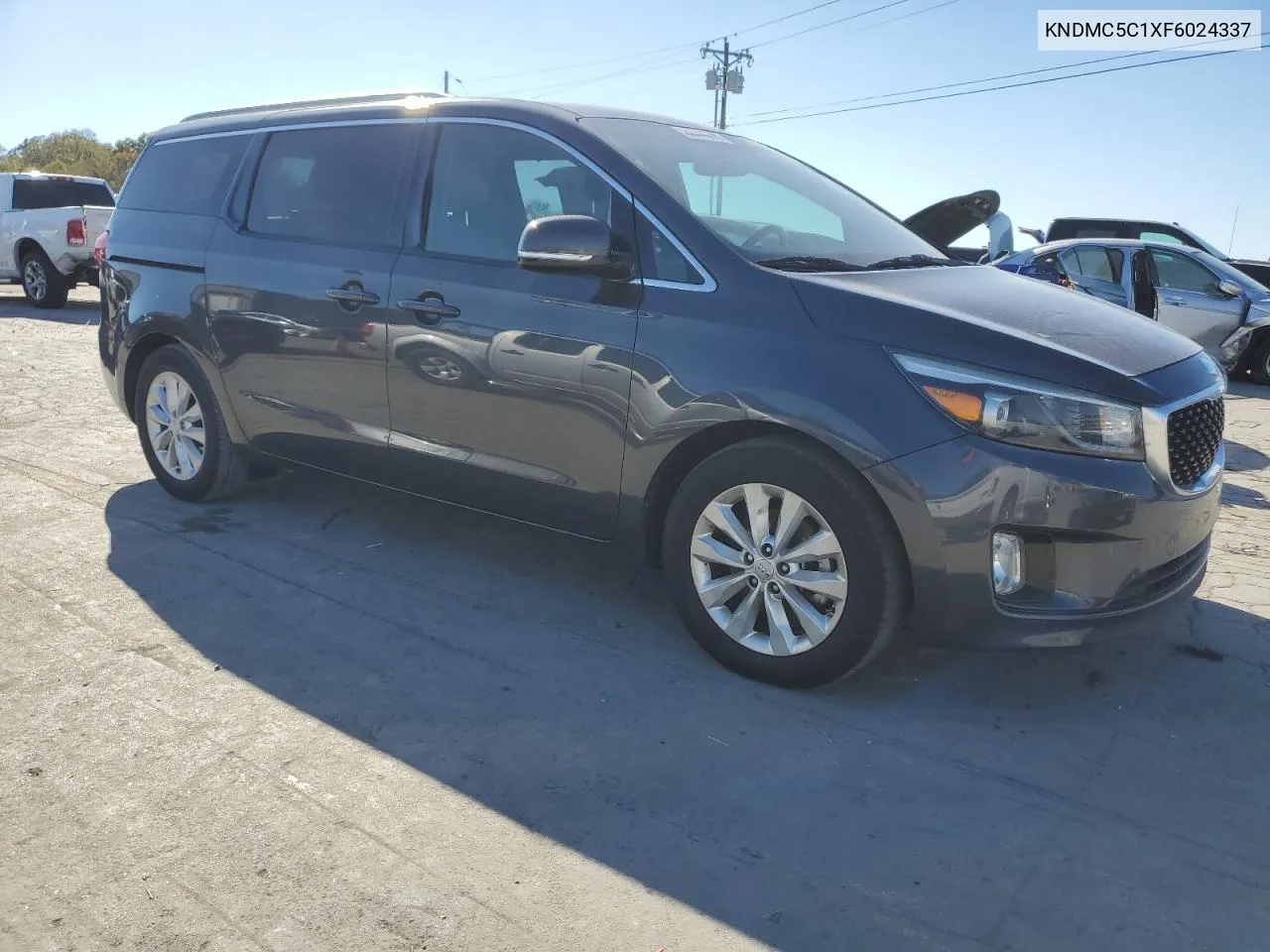 2015 Kia Sedona Ex VIN: KNDMC5C1XF6024337 Lot: 76846014