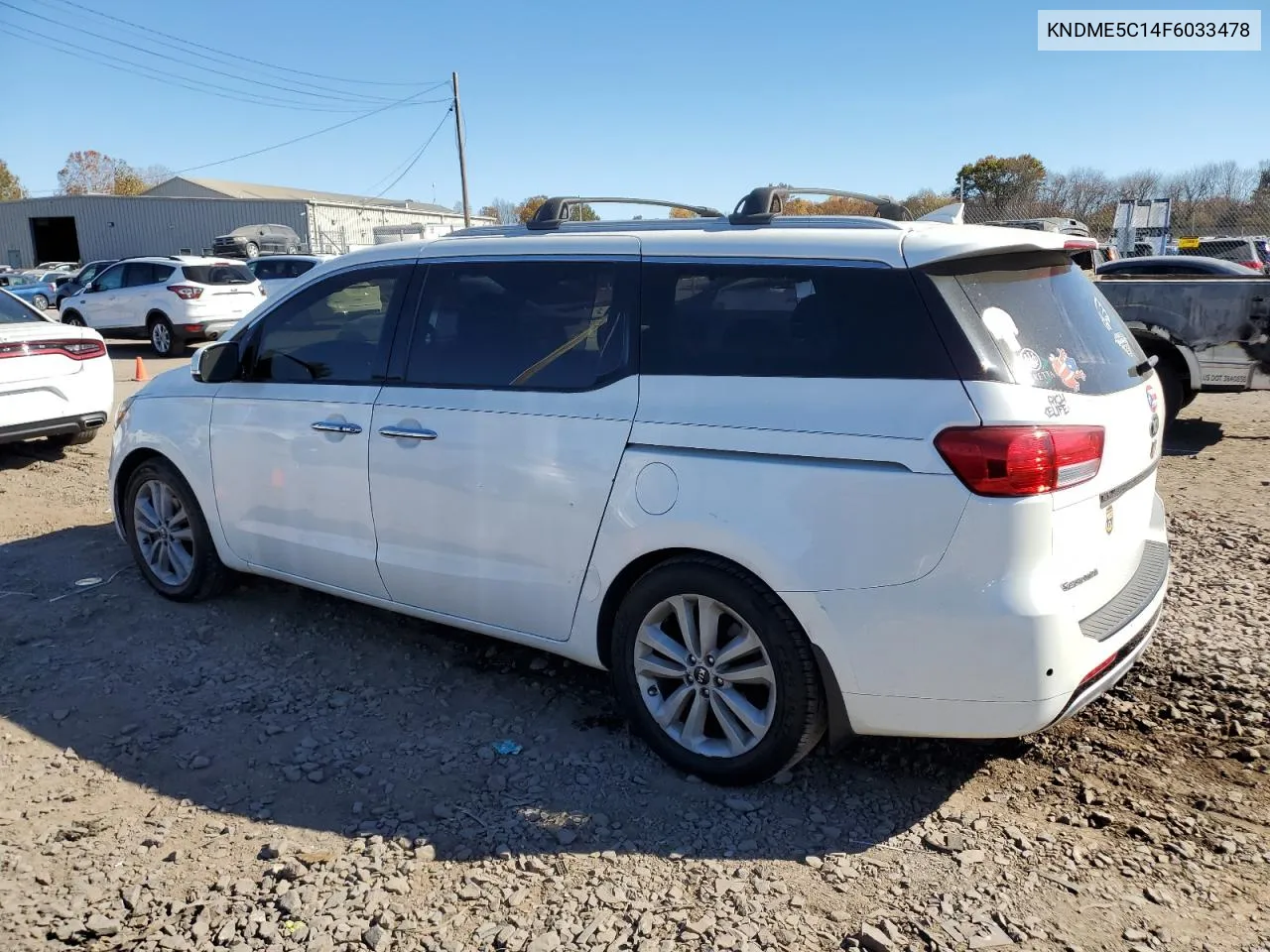 2015 Kia Sedona Sxl VIN: KNDME5C14F6033478 Lot: 77669314