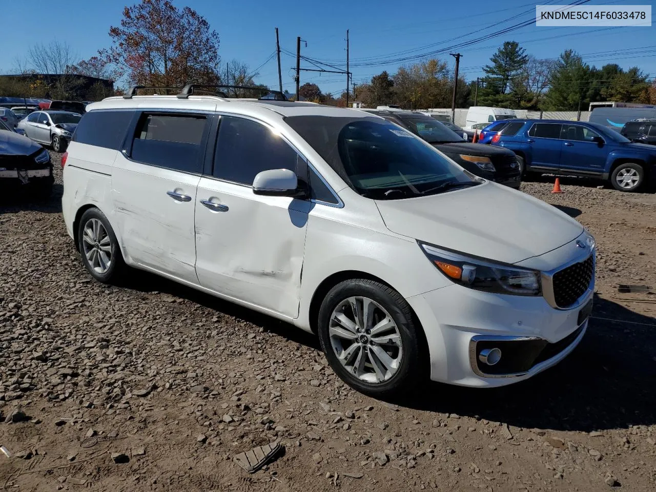 2015 Kia Sedona Sxl VIN: KNDME5C14F6033478 Lot: 77669314