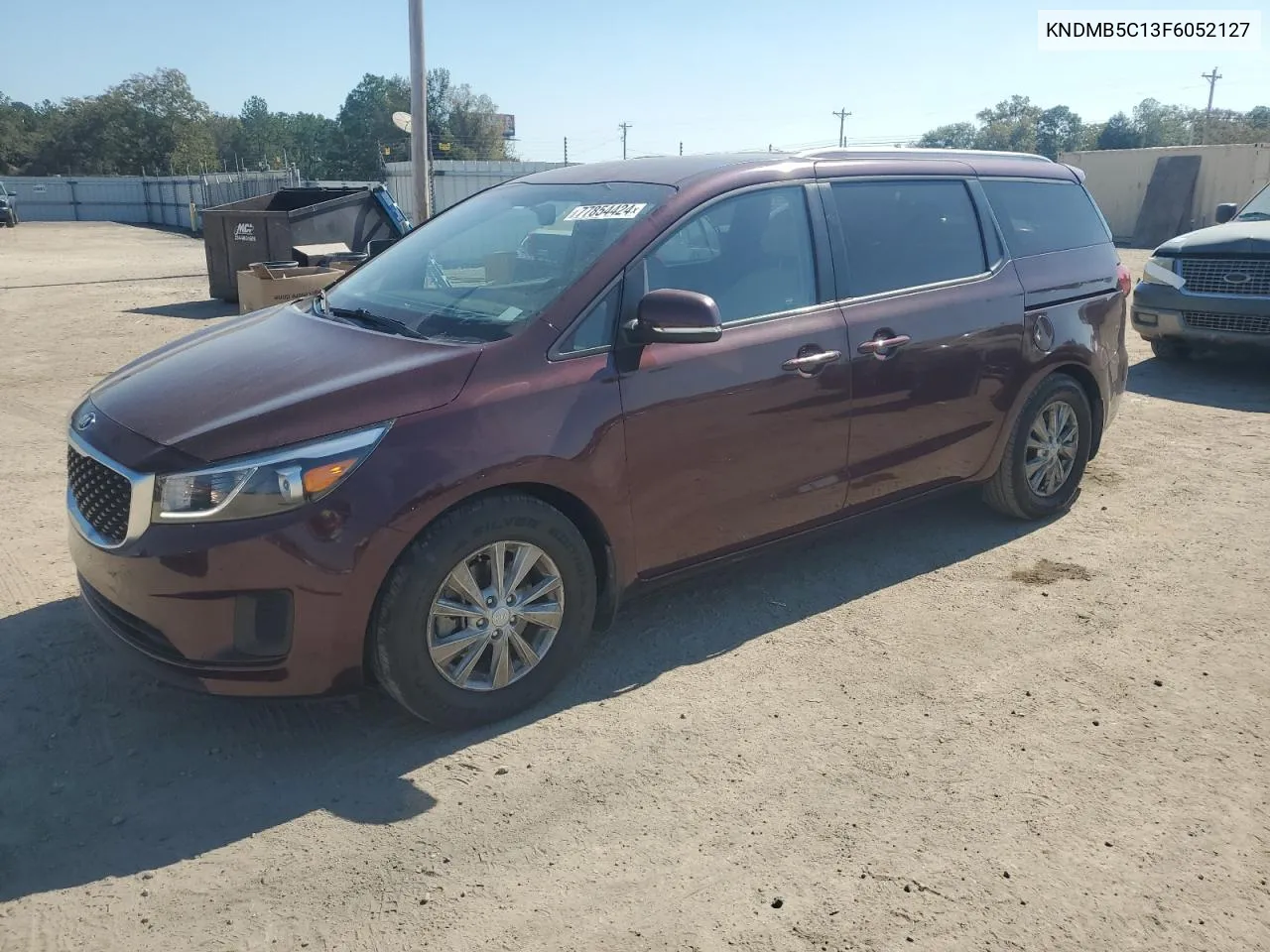 2015 Kia Sedona Lx VIN: KNDMB5C13F6052127 Lot: 77854424