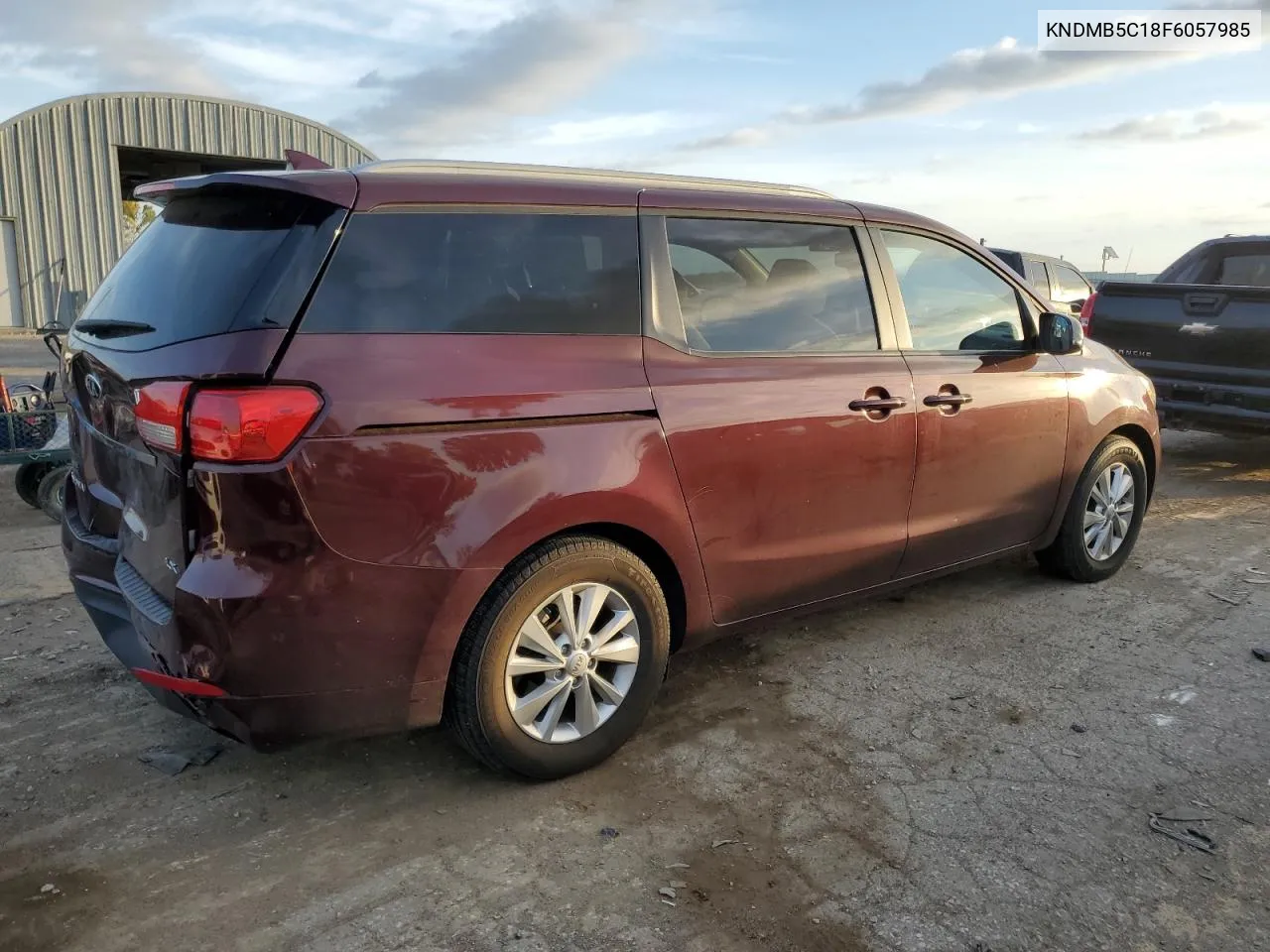 2015 Kia Sedona Lx VIN: KNDMB5C18F6057985 Lot: 77861444