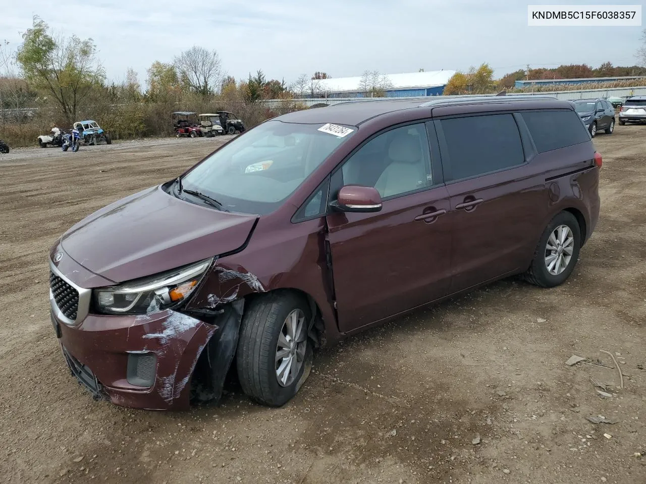 2015 Kia Sedona Lx VIN: KNDMB5C15F6038357 Lot: 78431264