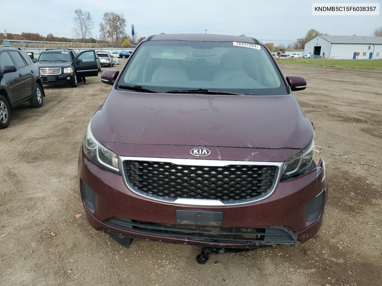 2015 Kia Sedona Lx VIN: KNDMB5C15F6038357 Lot: 78431264