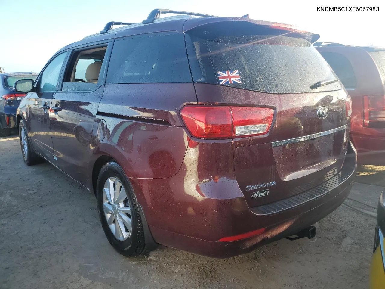 2015 Kia Sedona Lx VIN: KNDMB5C1XF6067983 Lot: 78595364