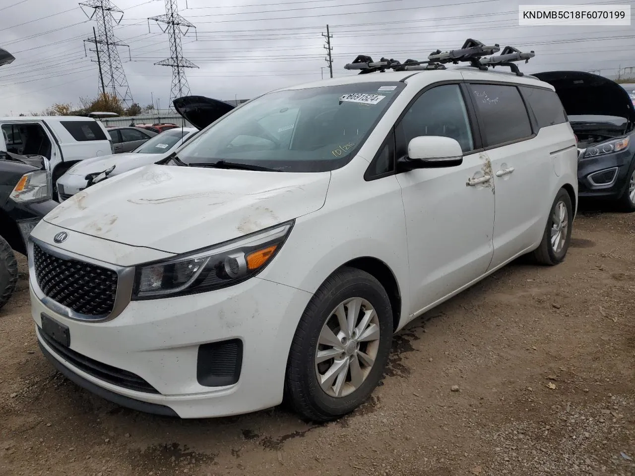 2015 Kia Sedona Lx VIN: KNDMB5C18F6070199 Lot: 78691524