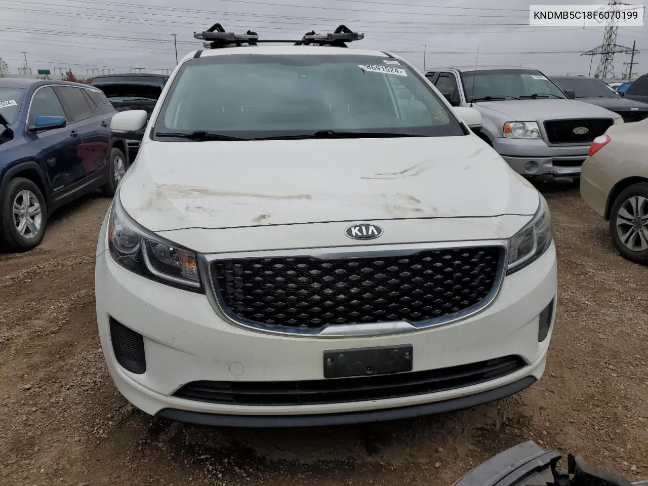 2015 Kia Sedona Lx VIN: KNDMB5C18F6070199 Lot: 78691524