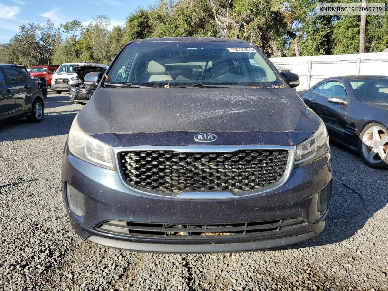 2015 Kia Sedona Lx VIN: KNDMB5C19F6069739 Lot: 79358634