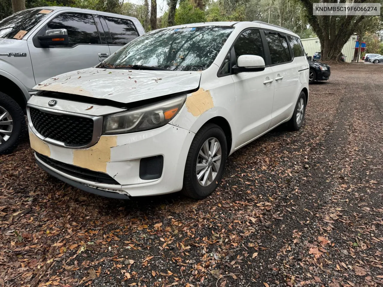 2015 Kia Sedona Lx VIN: KNDMB5C19F6066274 Lot: 80590904