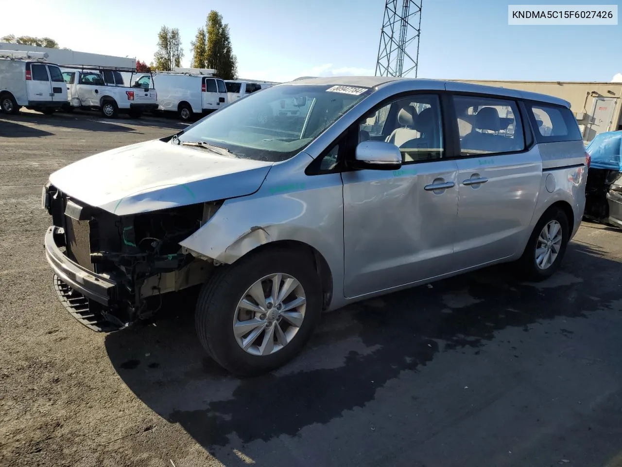 2015 Kia Sedona L VIN: KNDMA5C15F6027426 Lot: 80947784