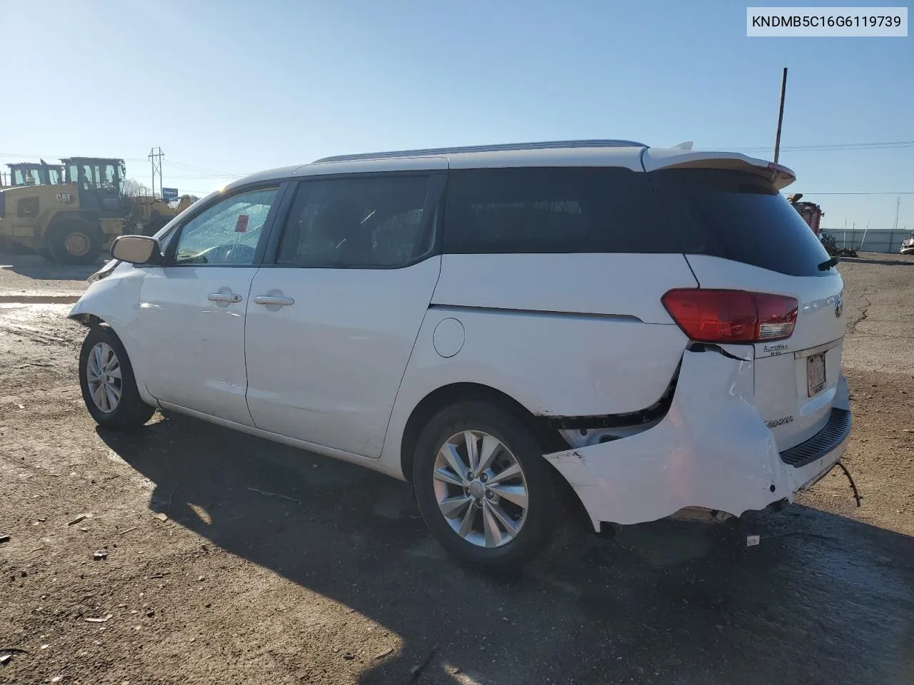 2016 Kia Sedona Lx VIN: KNDMB5C16G6119739 Lot: 54508094