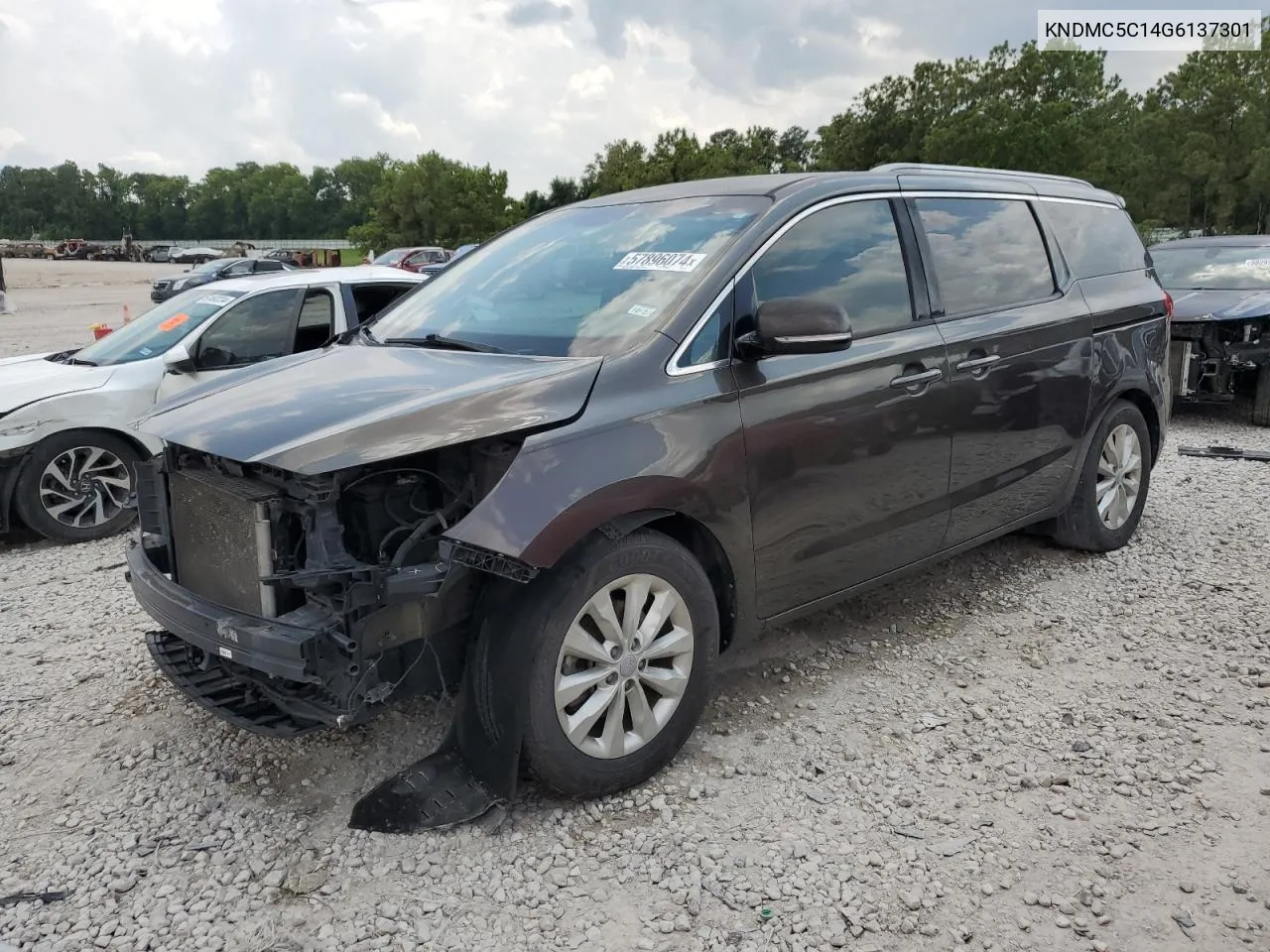 KNDMC5C14G6137301 2016 Kia Sedona Ex