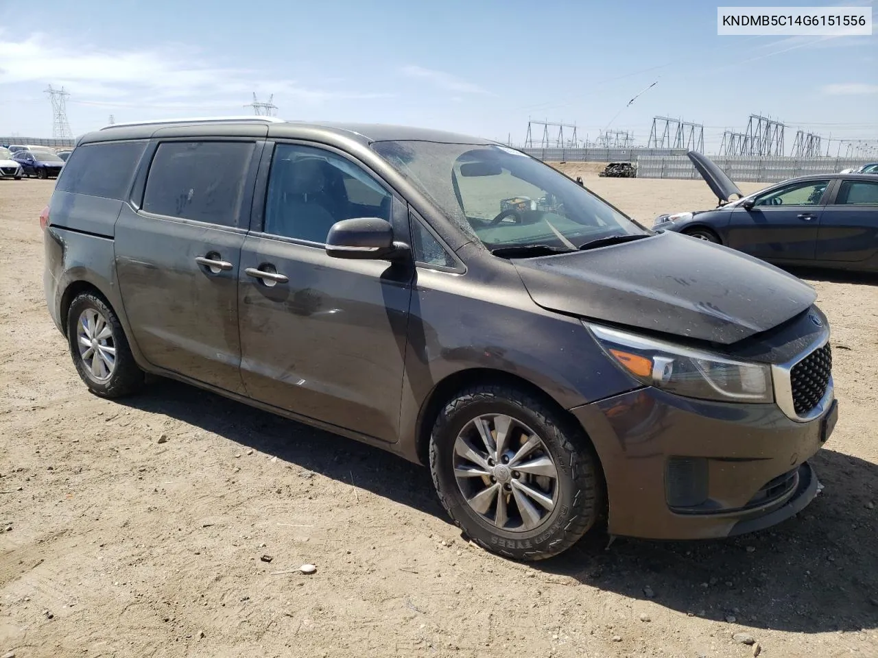 2016 Kia Sedona Lx VIN: KNDMB5C14G6151556 Lot: 59316314