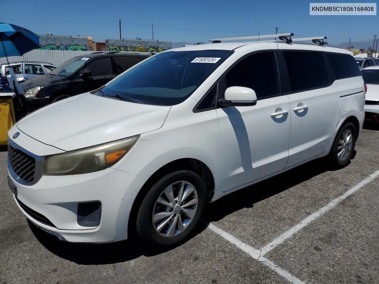 2016 Kia Sedona Lx VIN: KNDMB5C18G6168408 Lot: 61930124