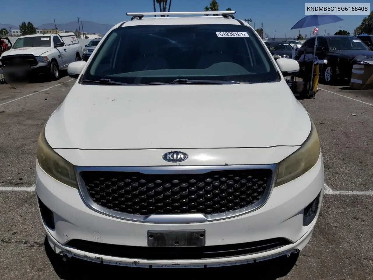 2016 Kia Sedona Lx VIN: KNDMB5C18G6168408 Lot: 61930124