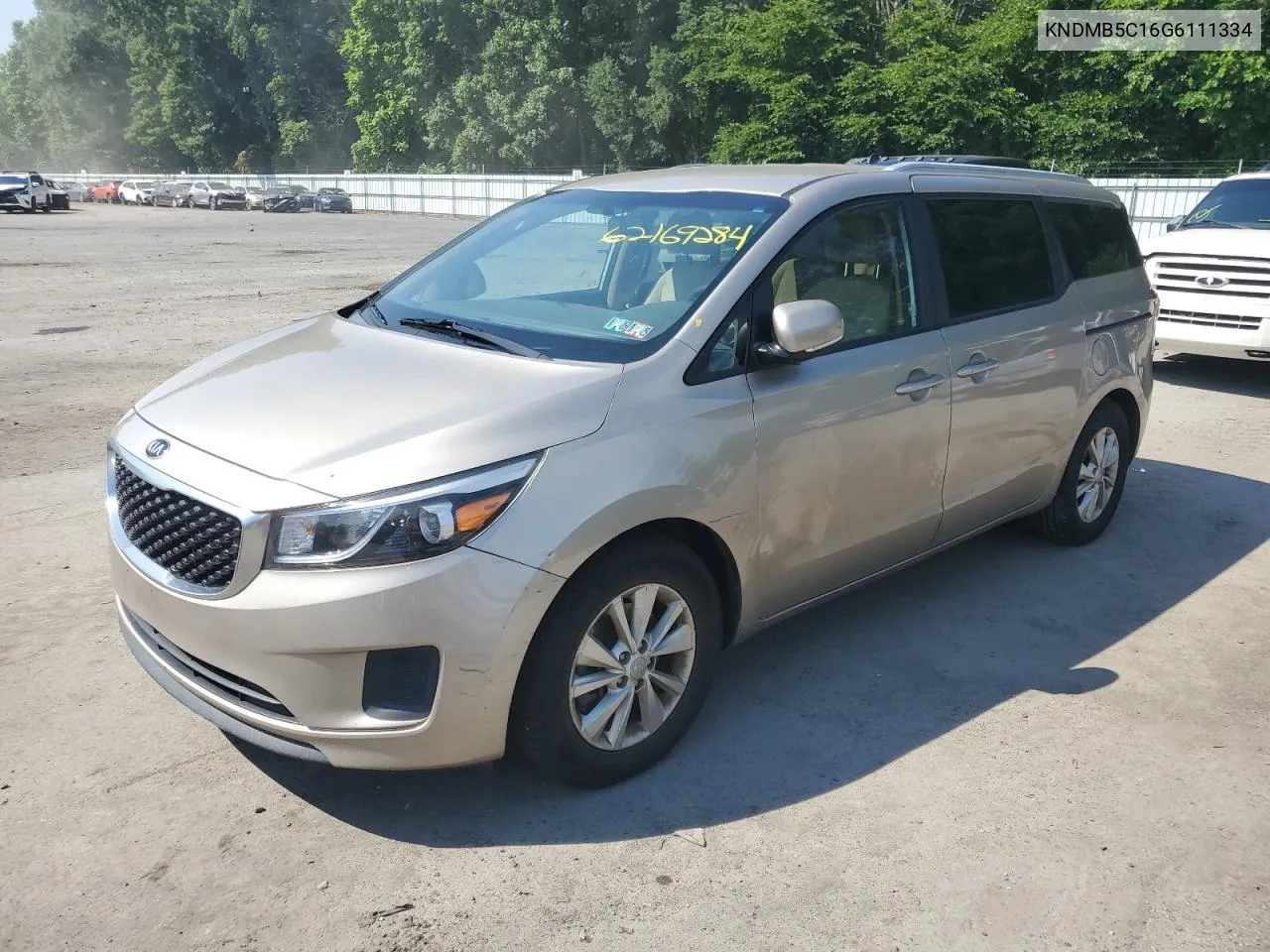 2016 Kia Sedona Lx VIN: KNDMB5C16G6111334 Lot: 62169284