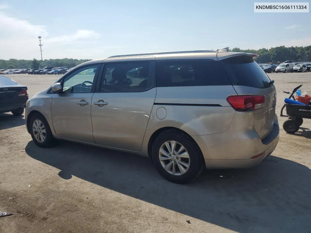 2016 Kia Sedona Lx VIN: KNDMB5C16G6111334 Lot: 62169284