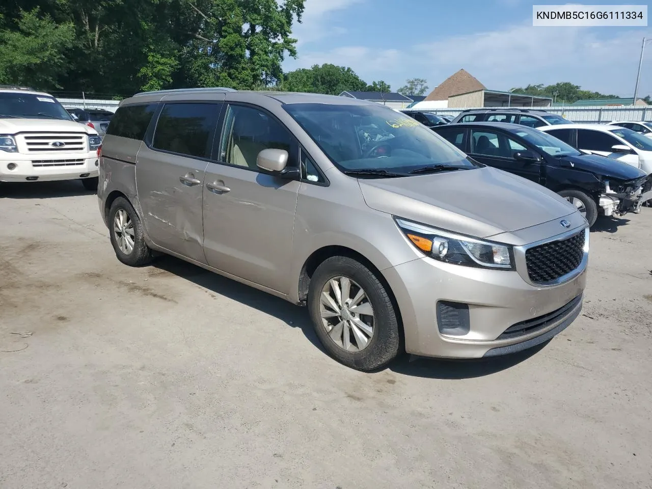 2016 Kia Sedona Lx VIN: KNDMB5C16G6111334 Lot: 62169284