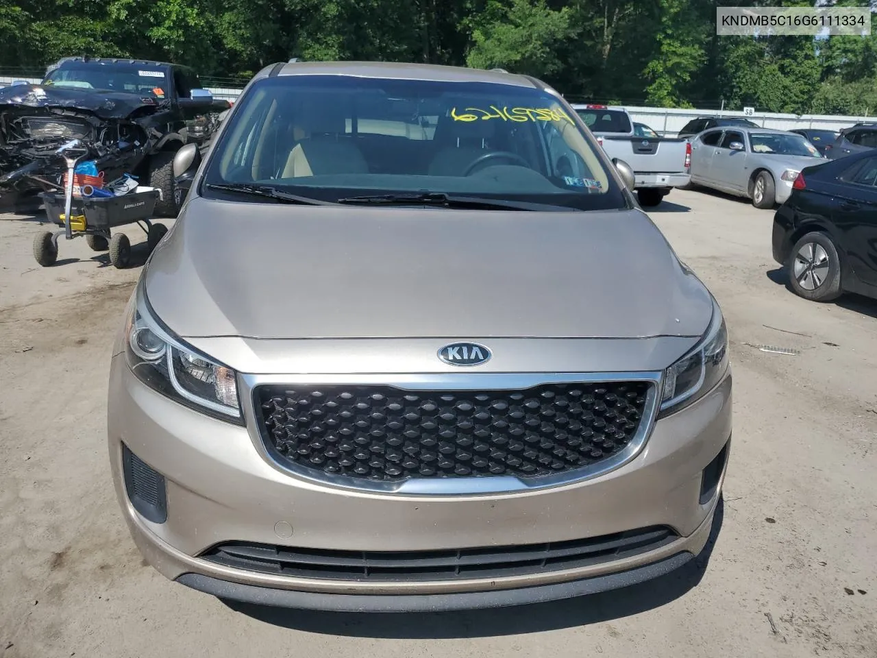 2016 Kia Sedona Lx VIN: KNDMB5C16G6111334 Lot: 62169284