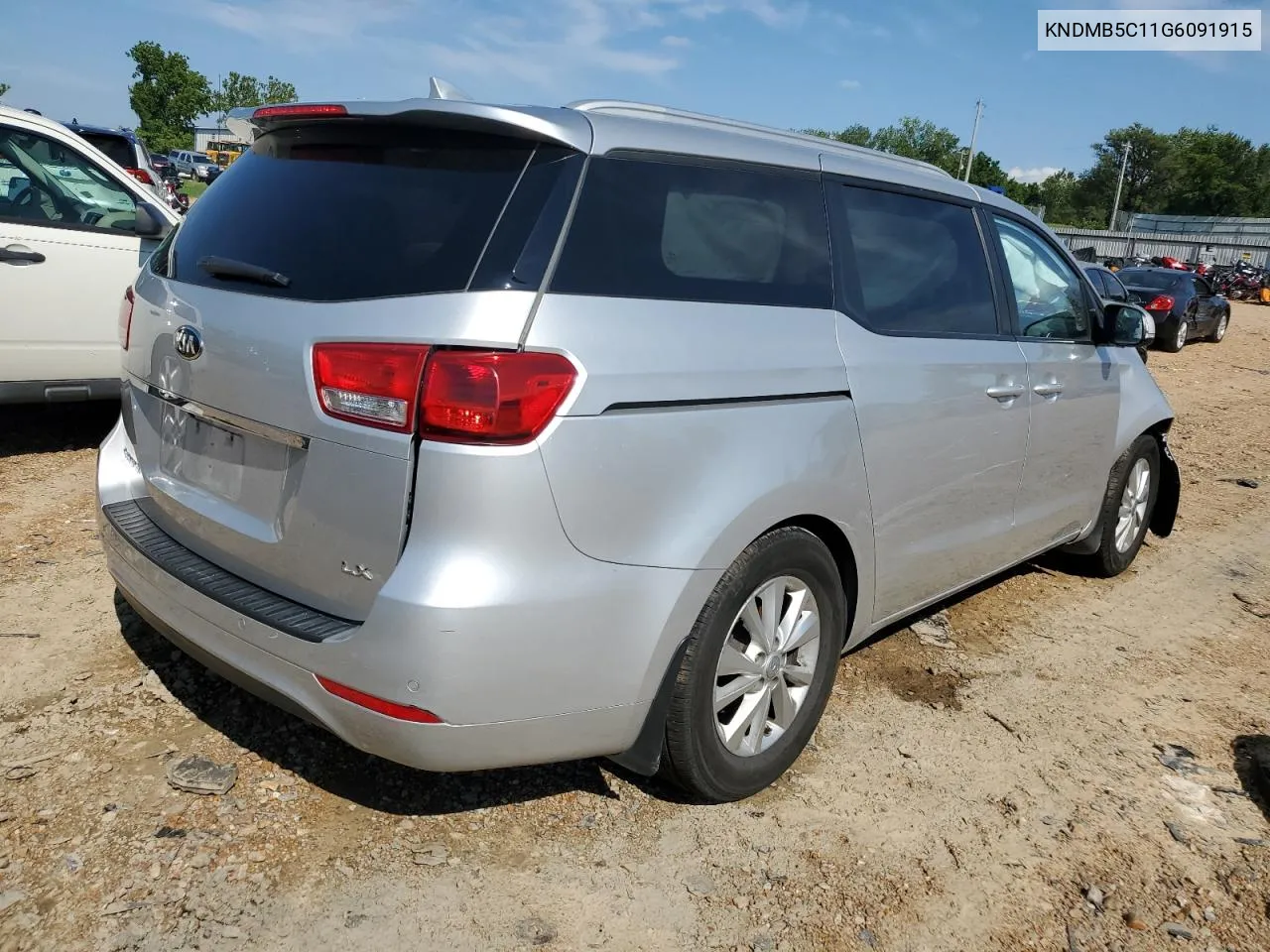 2016 Kia Sedona Lx VIN: KNDMB5C11G6091915 Lot: 62671834