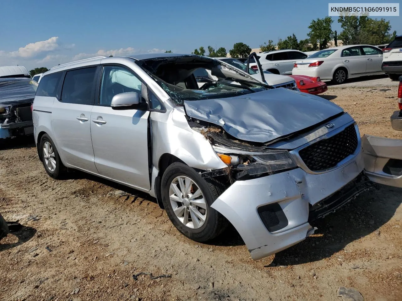 2016 Kia Sedona Lx VIN: KNDMB5C11G6091915 Lot: 62671834