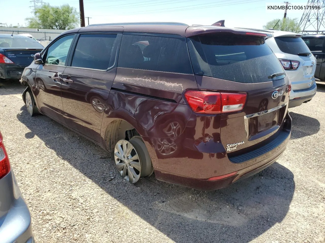 2016 Kia Sedona Lx VIN: KNDMB5C10G6171996 Lot: 65682114