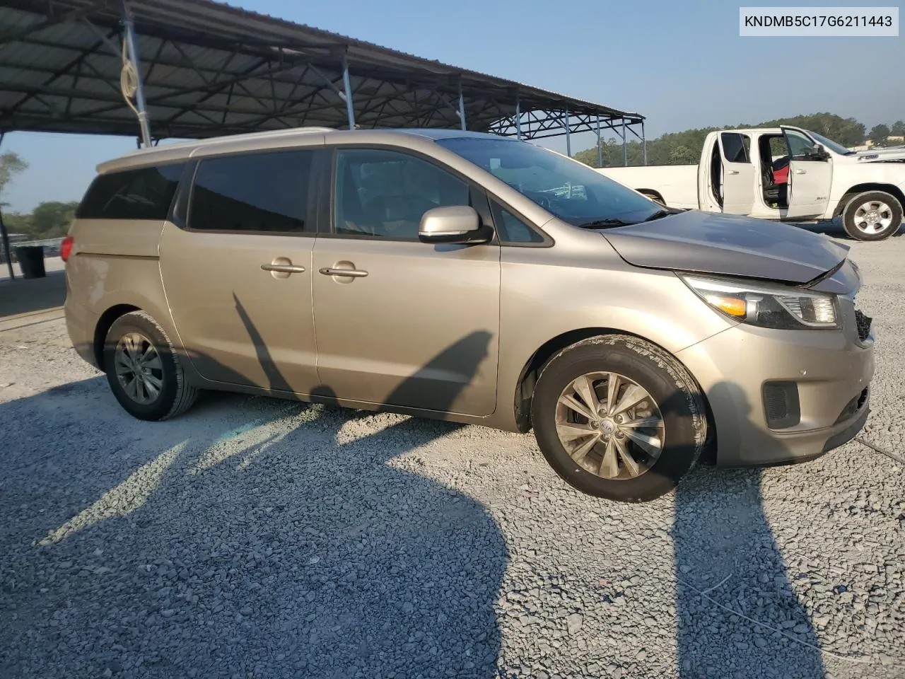 2016 Kia Sedona Lx VIN: KNDMB5C17G6211443 Lot: 66979174